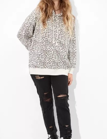 Hanorac Oversize American Eagle, animal print