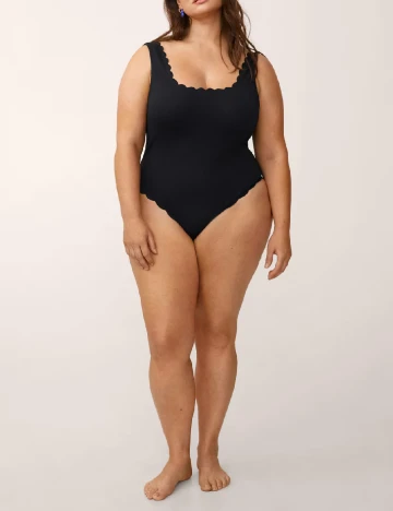 Costum de baie Mango Violeta, negru Negru