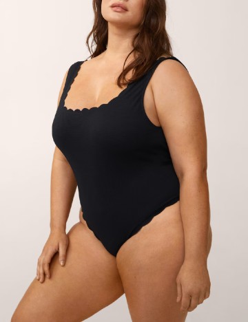 Costum de baie Mango Violeta, negru