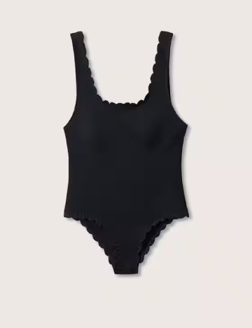 Costum de baie Mango Violeta, negru