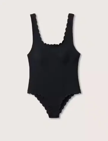 Costum de baie Mango Violeta, negru Negru