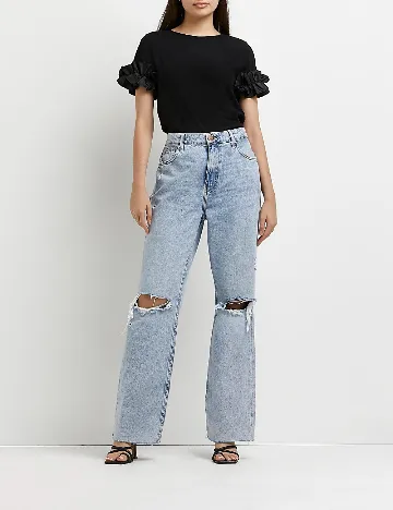 Bluza River Island, negru Negru