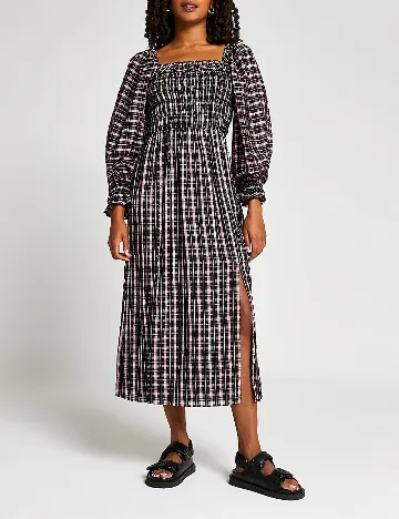 Rochie medie River Island, negru/roz