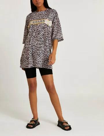 Tricou River Island, animal print