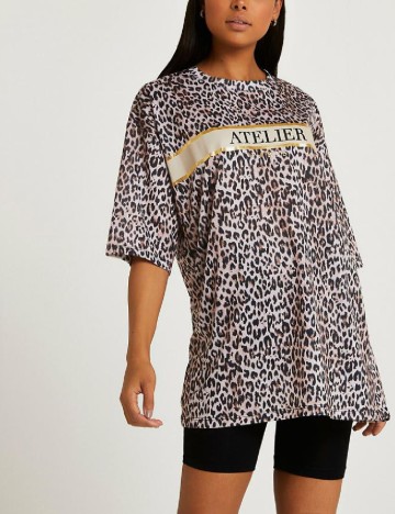 Tricou River Island, animal print