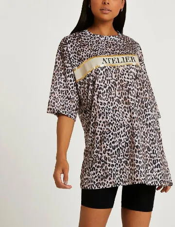 Tricou River Island, animal print