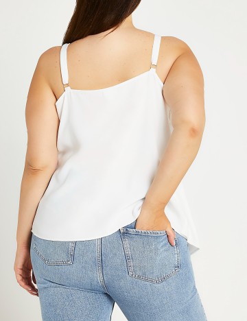 Maiou River Island Plus Size, alb