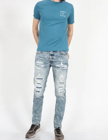 Tricou American Eagle, albastru Albastru