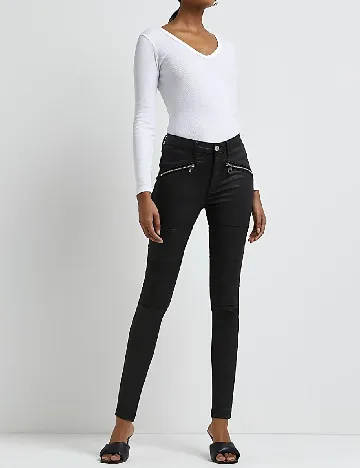 Pantaloni River Island, negru