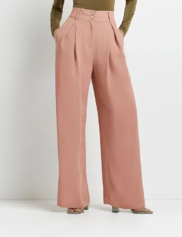 Pantaloni River Island, roz pudra