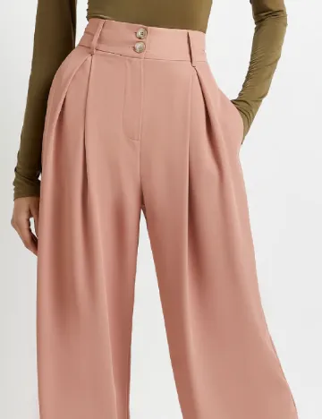 Pantaloni River Island, roz pudra