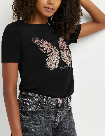 Tricou River Island, negru