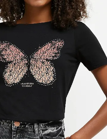 Tricou River Island, negru