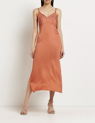 Rochie medie River Island, caramiziu