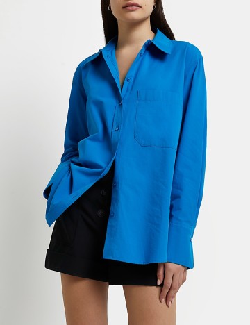 Camasa Oversized River Island, albastru