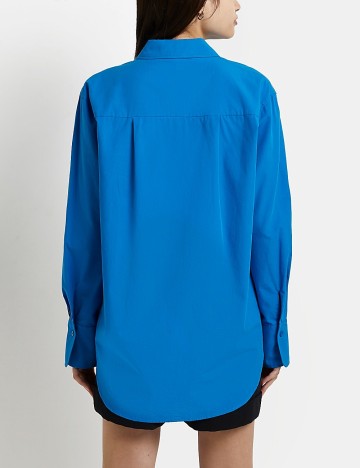 Camasa Oversized River Island, albastru