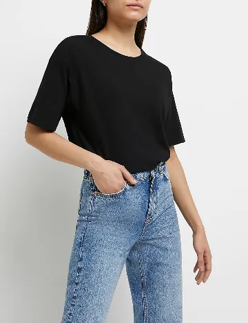 Tricou River Island, negru
