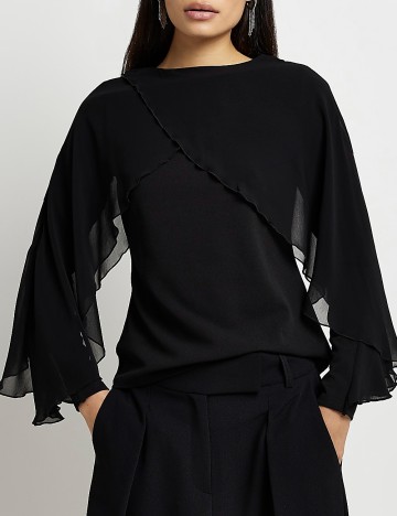 Bluza River Island, negru