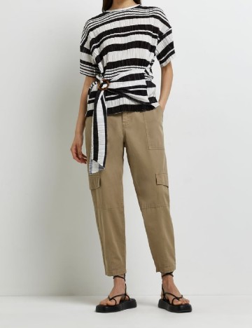 Bluza River Island, alb/negru