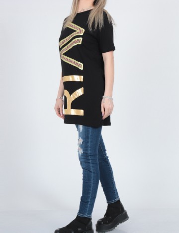 Tricou Oversize River Island, negru