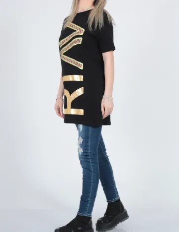 Tricou Oversize River Island, negru