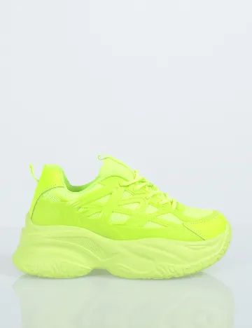 Adidasi SHEIN, verde neon