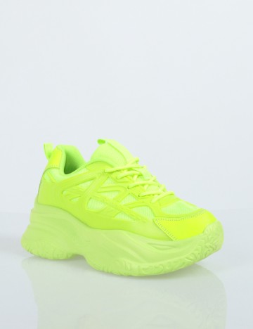 Adidasi SHEIN, verde neon