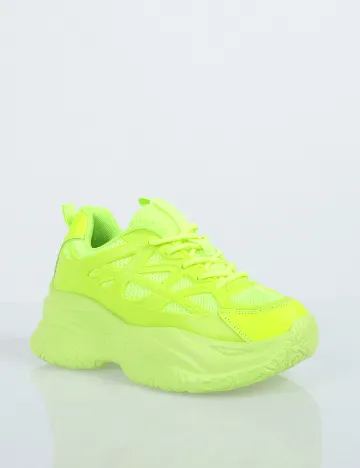 Adidasi SHEIN, verde neon