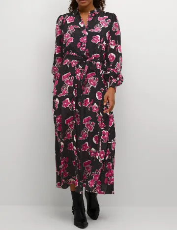 Rochie lunga Kaffe, negru Negru