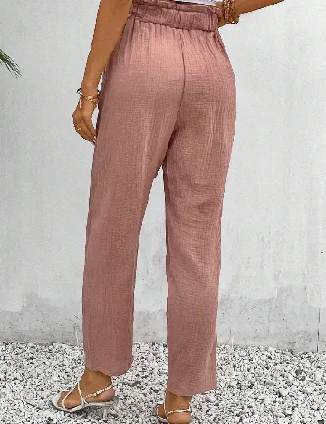 Pantaloni SHEIN, roz Roz