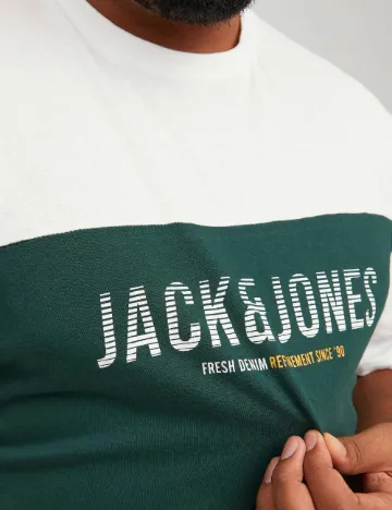 Tricou Jack&Jones Plus Size Men, verde Verde