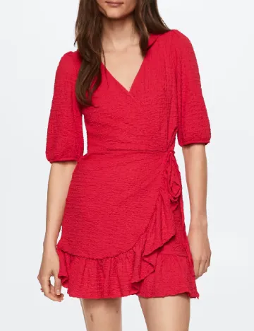 Rochie scurta Mango, rosu Rosu