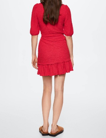 Rochie scurta Mango, rosu