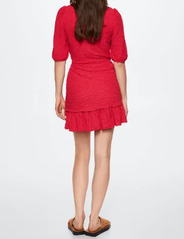 Rochie scurta Mango, rosu Rosu