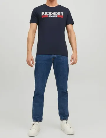 Tricou Jack&Jones, bleumarin inchis Albastru