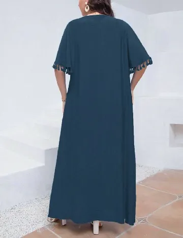 Rochie lunga SHEIN CURVE, bleumarin Albastru