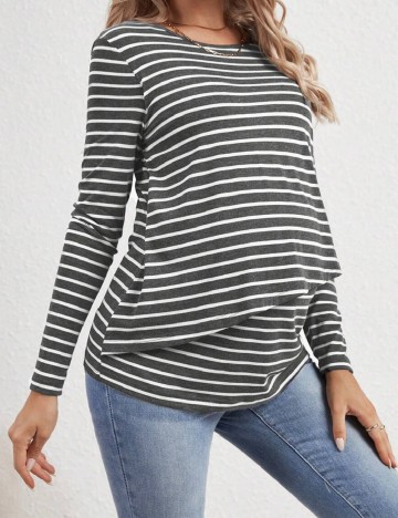 Bluza SHEIN Maternity, gri