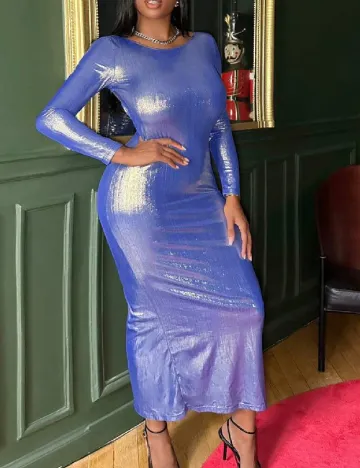Rochie lunga SHEIN, albastru Albastru