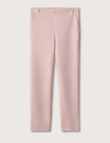 Pantaloni Mango, roz Roz
