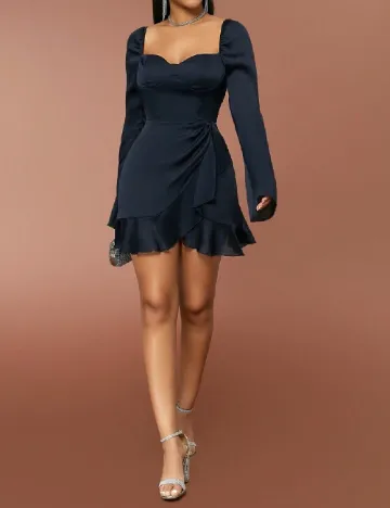 Rochie scurta SHEIN, bleumarin inchis