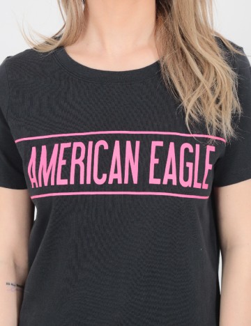 Tricou American Eagle, gri/roz