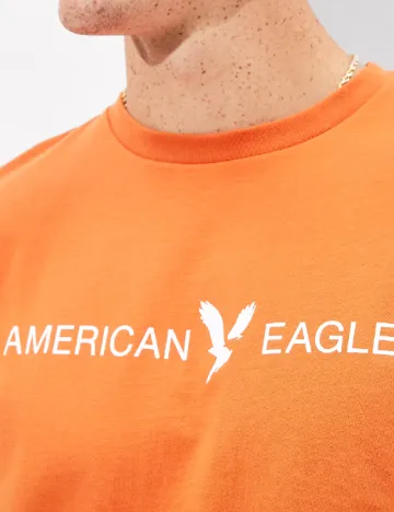 Tricou American Eagle, portocaliu Portocaliu