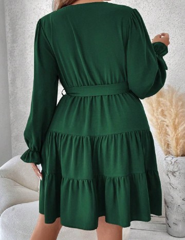 Rochie scurta SHEIN CURVE, verde