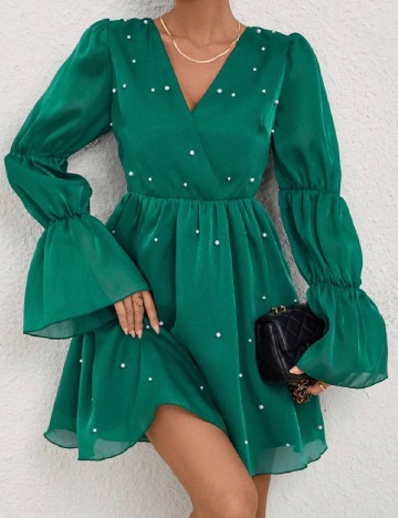 Rochie scurta SHEIN, verde