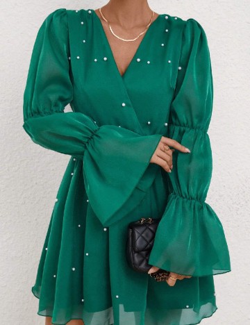 Rochie scurta SHEIN, verde