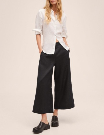 Pantaloni Mango, negru