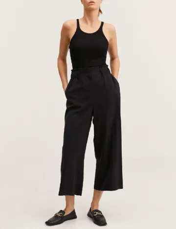 Pantaloni Mango, negru