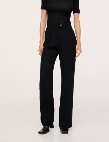 Pantaloni Mango, negru