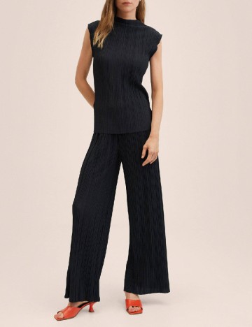 Pantaloni Mango, negru