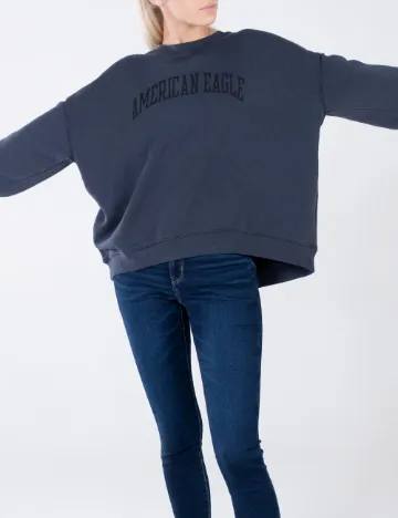 Bluza Oversize American Eagle, bleumarin Albastru